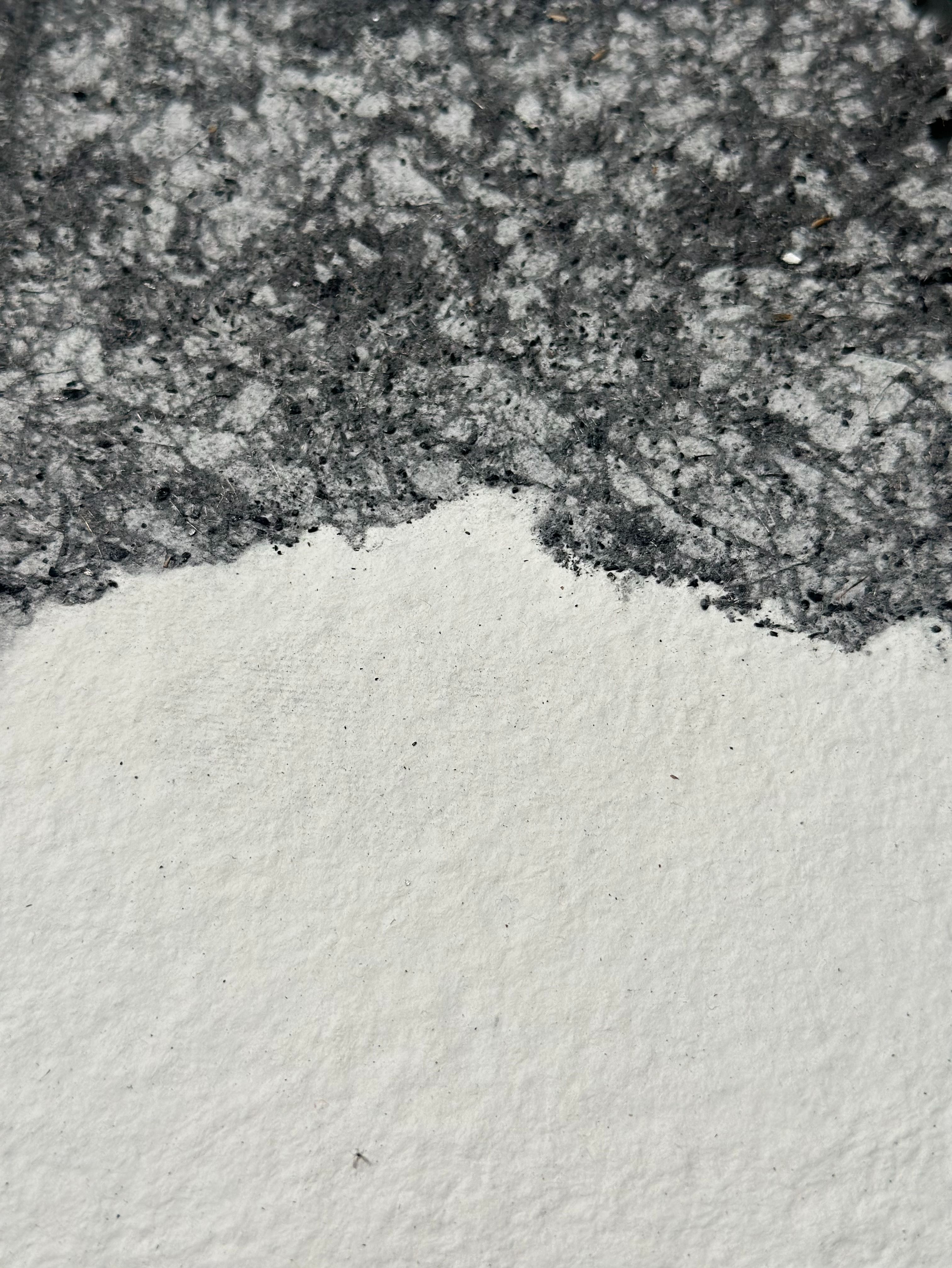 Charcoal 2, 2026. Handmade paper with charcoal. Banff, Canada.